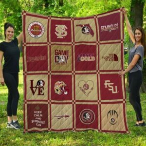 Florida State Seminoles Quilt Blanket Sporty Pride Warmth 1