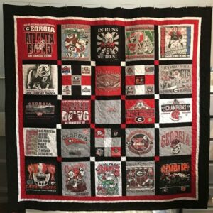 Georgia Bulldogs Quilt Blanket Celestial…