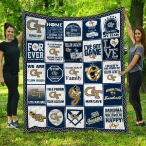 Georgia Tech Yellow Jackets Quilt Blanket Collegiate Essence 1