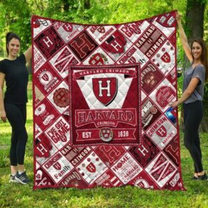 Harvard Crimson Quilt Blanket Varsity…