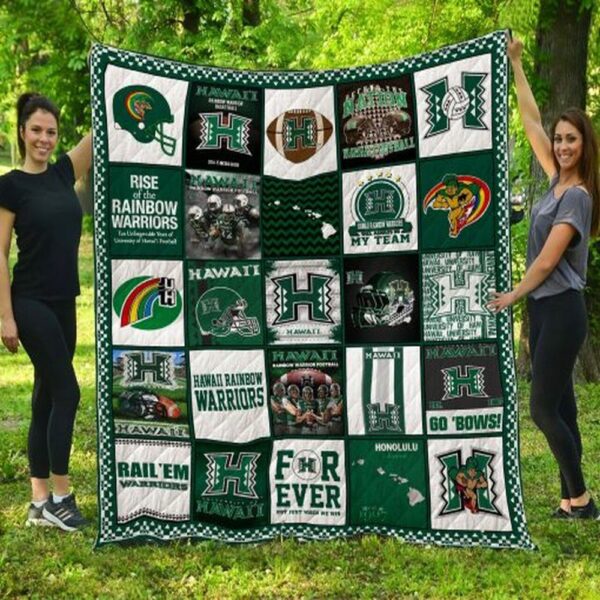 Hawaii Rainbow Warriors Ncaa Quilt Blanket Cheerful Campus Warmth