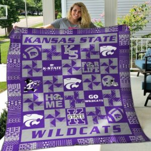 Kansas State Wildcats Quilt Blanket…