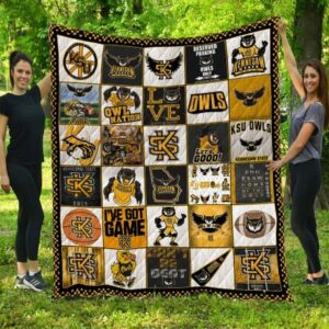 Kennesaw State Owls Quilt Blanket…