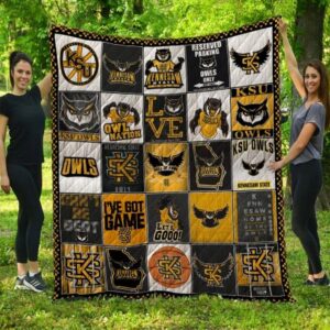 Kennesaw State Owls Quilt Blanket…