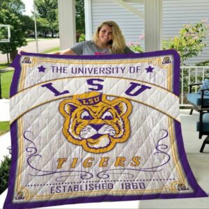 Lsu Tigers Quilt Blanket Celestial…