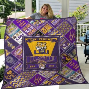 Lsu Tigers Quilt Blanket Chic…