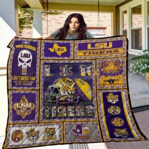 Lsu Tigers Quilt Blanket Ethereal…