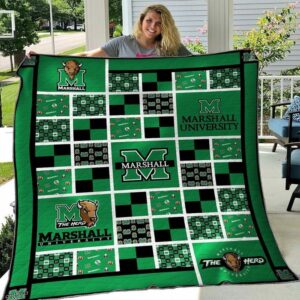 Marshall Thundering Herd Quilt Blanket…