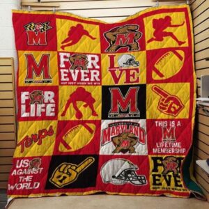 Maryland Terrapins Quilt Blanket Collegiate…