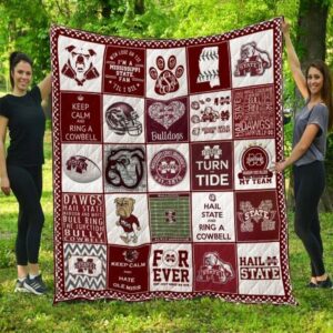 Mississippi State Bulldogs Quilt Blanket…