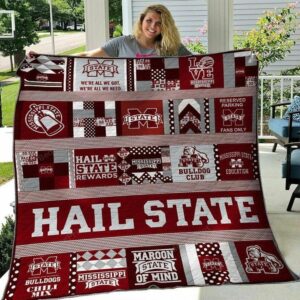 Mississippi State Bulldogs Quilt Blanket…