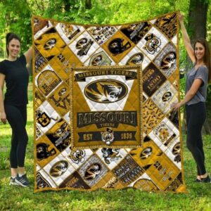 Missouri Tigers Quilt Blanket Team…