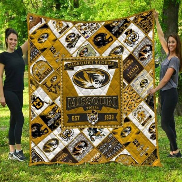 Missouri Tigers Quilt Blanket Team Pride Snuggle