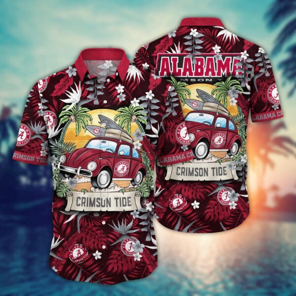 NCAA Alabama Crimson Tide Hawaiian Shirt Island Vibes For Big Fan