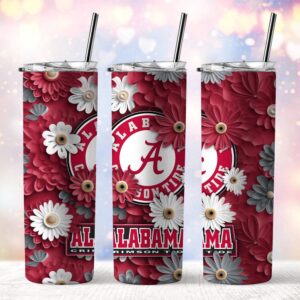 NCAA Alabama Crimson Tide Skinny Tumbler Team Spirit Refreshment