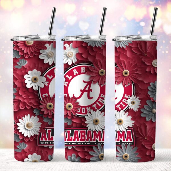 NCAA Alabama Crimson Tide Skinny Tumbler Team Spirit Refreshment