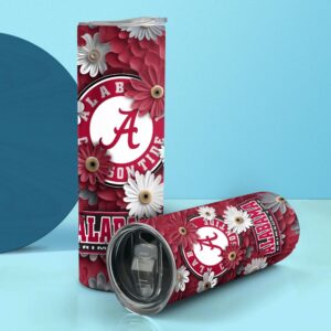 NCAA Alabama Crimson Tide Skinny Tumbler Team Spirit Refreshment 2