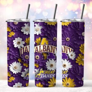 NCAA Albany Great Danes Skinny Tumbler Campus Spirit Quencher