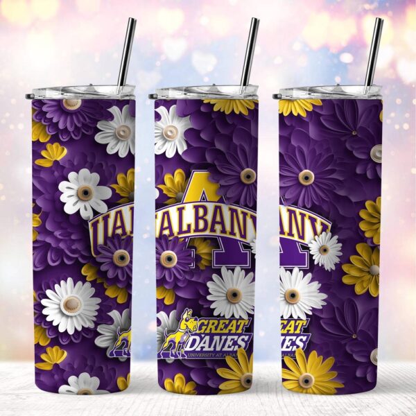 NCAA Albany Great Danes Skinny Tumbler Campus Spirit Quencher