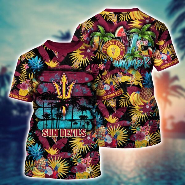 NCAA Arizona State Sun Devils 3D T-Shirt Signature Street Look