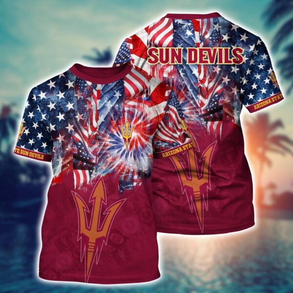 NCAA Arizona State Sun Devils 3D T-Shirt Sporty Elegance Vibes