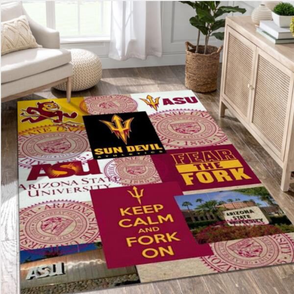 NCAA Arizona State Sun Devils Area Rug Diverse Colors To Express Your Personality