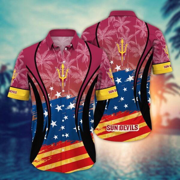 NCAA Arizona State Sun Devils Hawaiian Shirt Stadium Style For Sports Enthusiasts