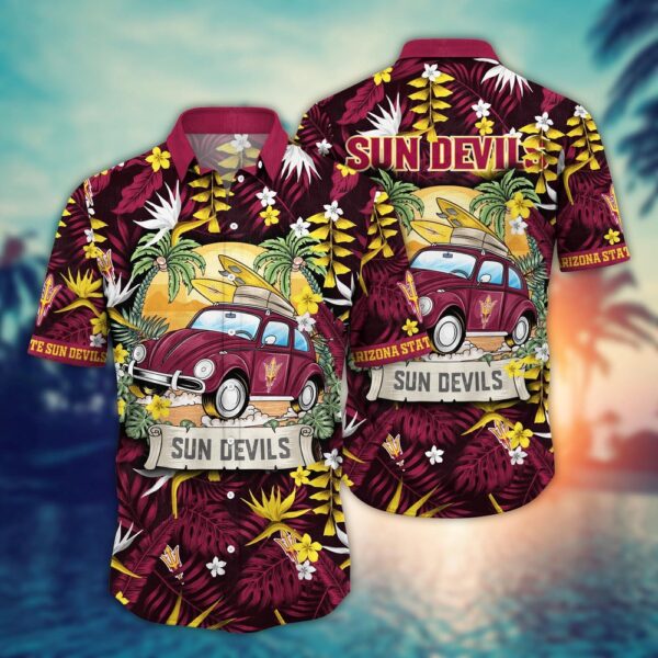 NCAA Arizona State Sun Devils Hawaiian Shirt Tropical Triumph For Big Fan