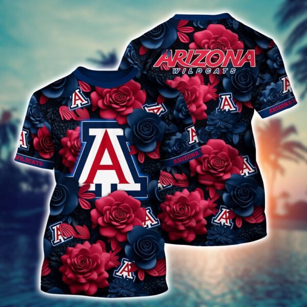 NCAA Arizona Wildcats 3D T-Shirt Champion Elegance Bliss For Sports Fans