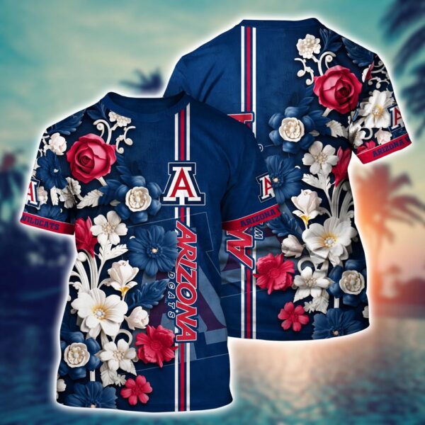 NCAA Arizona Wildcats 3D T-Shirt Cosmic Comfort Trends For Sports Fans