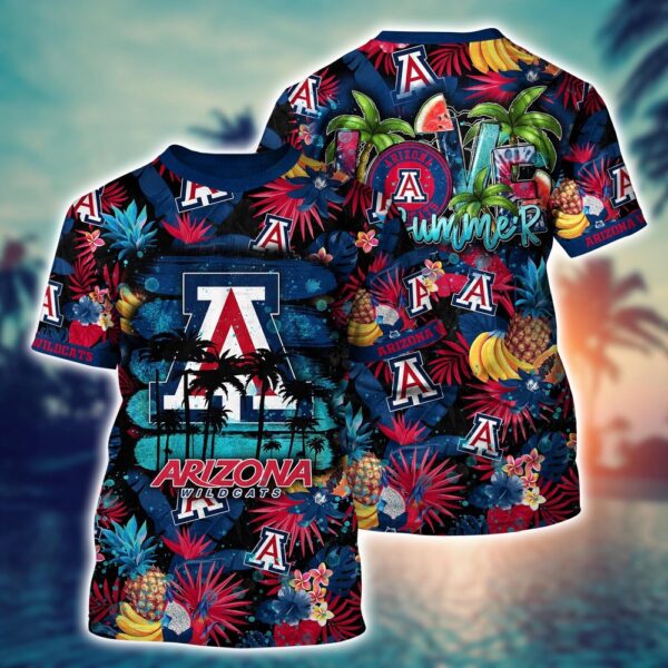 NCAA Arizona Wildcats 3D T-Shirt Effortless Swing in Style