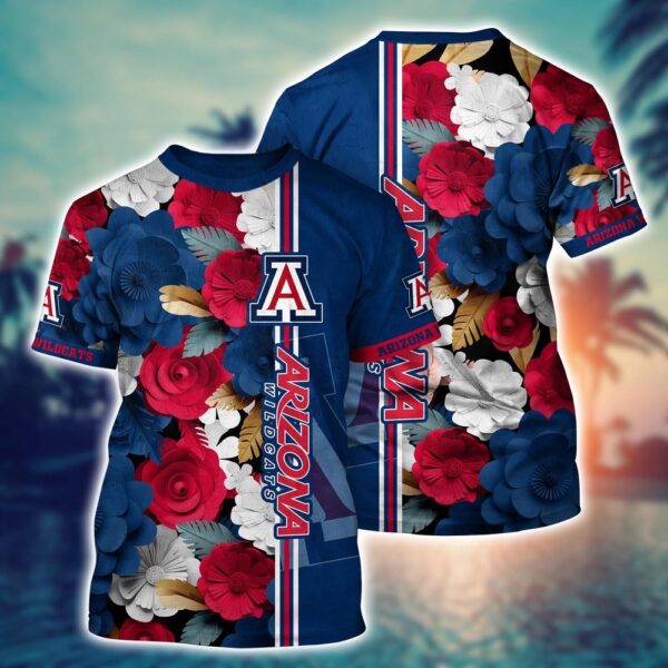 NCAA Arizona Wildcats 3D T-Shirt Sleek Casual Vibes For Sports Fans