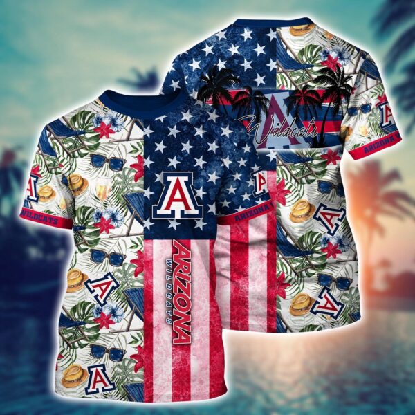 NCAA Arizona Wildcats 3D T-Shirt Vogue Streetwear Parade