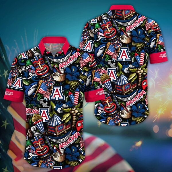 NCAA Arizona Wildcats Hawaiian Shirt Cheer Squad Chic For Sports Enthusiasts