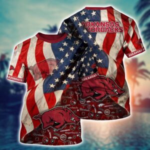 NCAA Arkansas Razorbacks 3D T-Shirt…