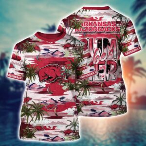 NCAA Arkansas Razorbacks 3D T-Shirt…