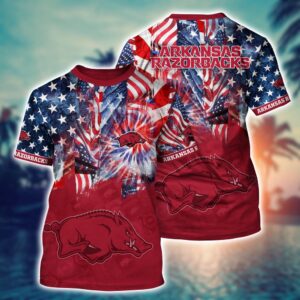 NCAA Arkansas Razorbacks 3D T-Shirt…