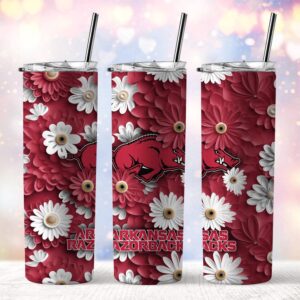 NCAA Arkansas Razorbacks Skinny Tumbler Adventure In Every Sip 1