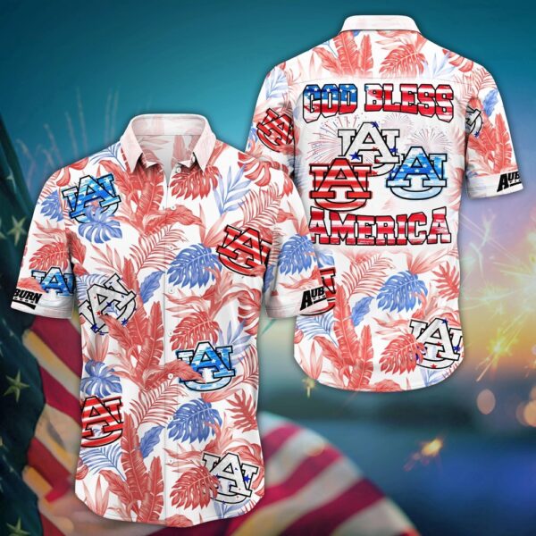 NCAA Auburn Tigers Hawaiian Shirt Aloha Vibes Shine For Fans