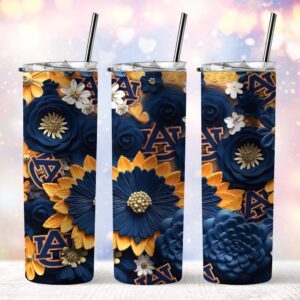 NCAA Auburn Tigers Skinny Tumbler Elegant Sips Of Victory 1