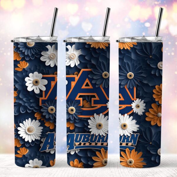 NCAA Auburn Tigers Skinny Tumbler Team Spirit Refreshment