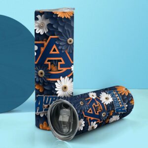 NCAA Auburn Tigers Skinny Tumbler Team Spirit Refreshment 2