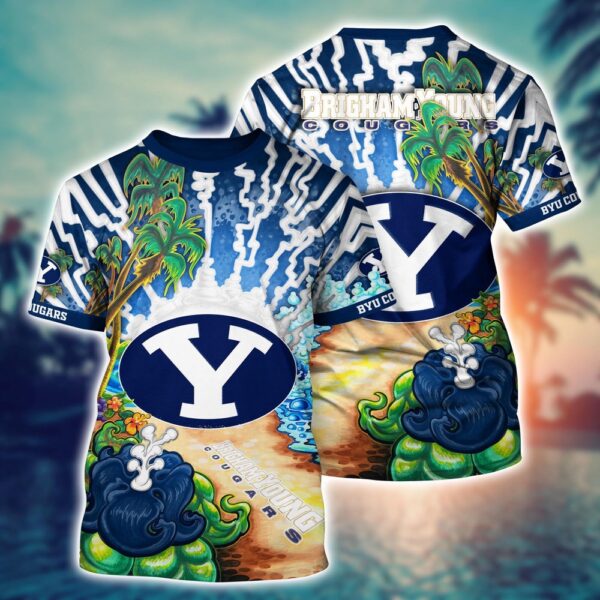 NCAA BYU Cougars 3D T-Shirt Champion Style Vibes