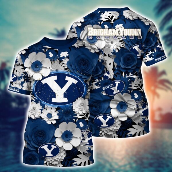 NCAA BYU Cougars 3D T-Shirt Glamorous Tee Layers For Sports Fans