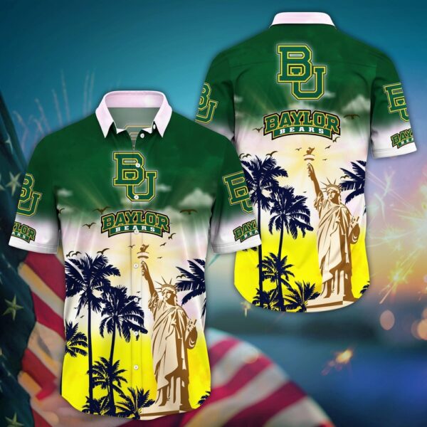 NCAA Baylor Bears Hawaiian Shirt Palm Tree Passion For Sports Enthusiasts