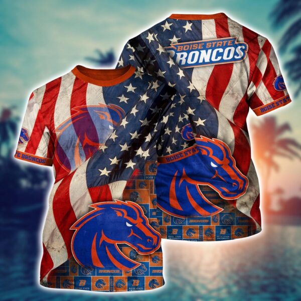 NCAA Boise State Broncos 3D T-Shirt Champion Streetwear Chic