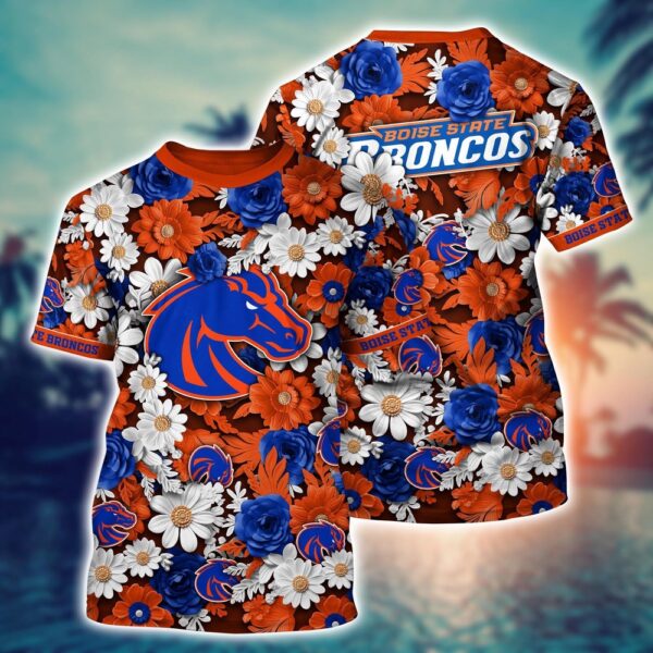 NCAA Boise State Broncos 3D T-Shirt Chic Vibes In Threads