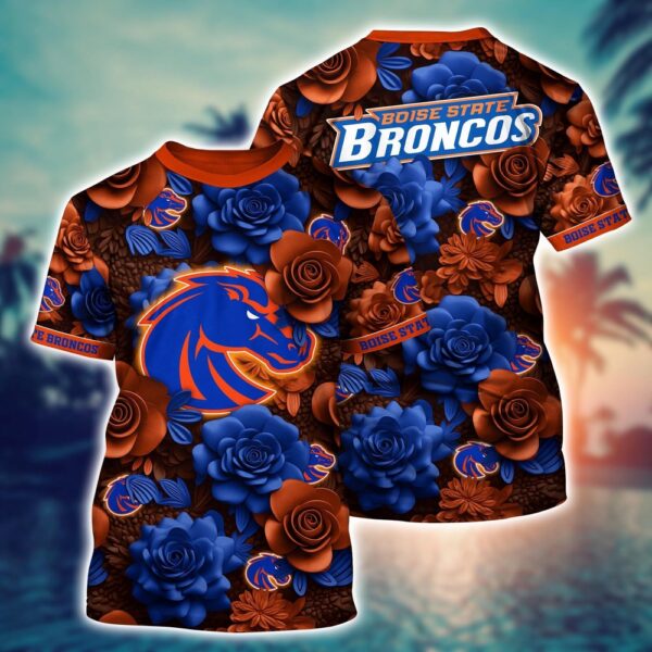 NCAA Boise State Broncos 3D T-Shirt Comfort Fusion Chic For Sports Fans