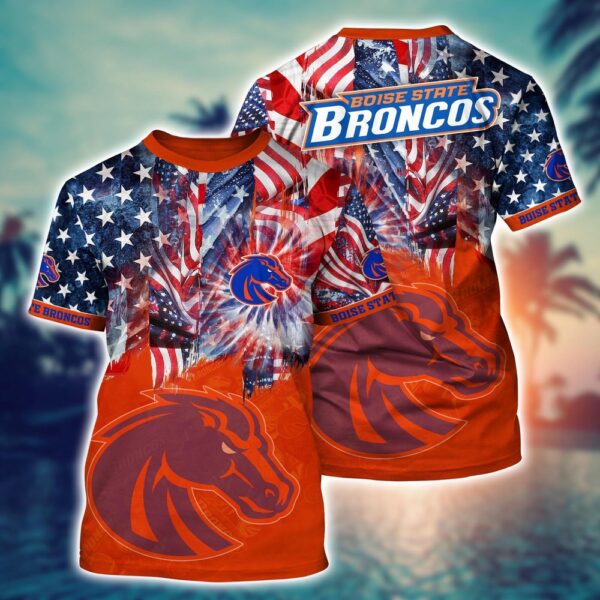 NCAA Boise State Broncos 3D T-Shirt Sleek Fashion Aura