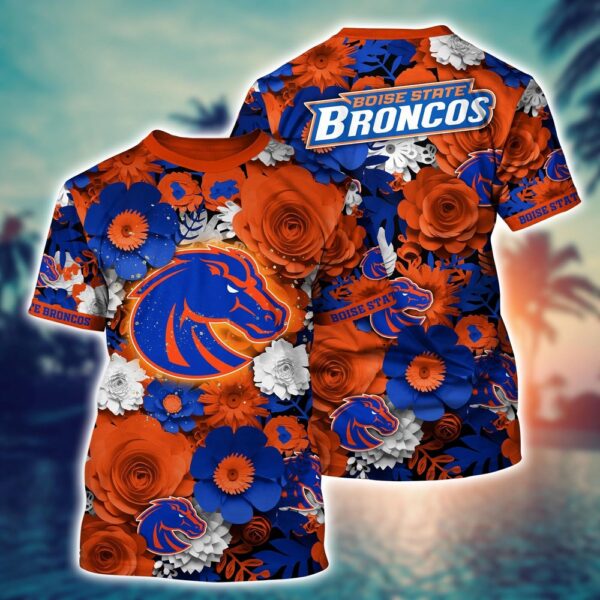 NCAA Boise State Broncos 3D T-Shirt Urban Elegance Threads For Sports Fans